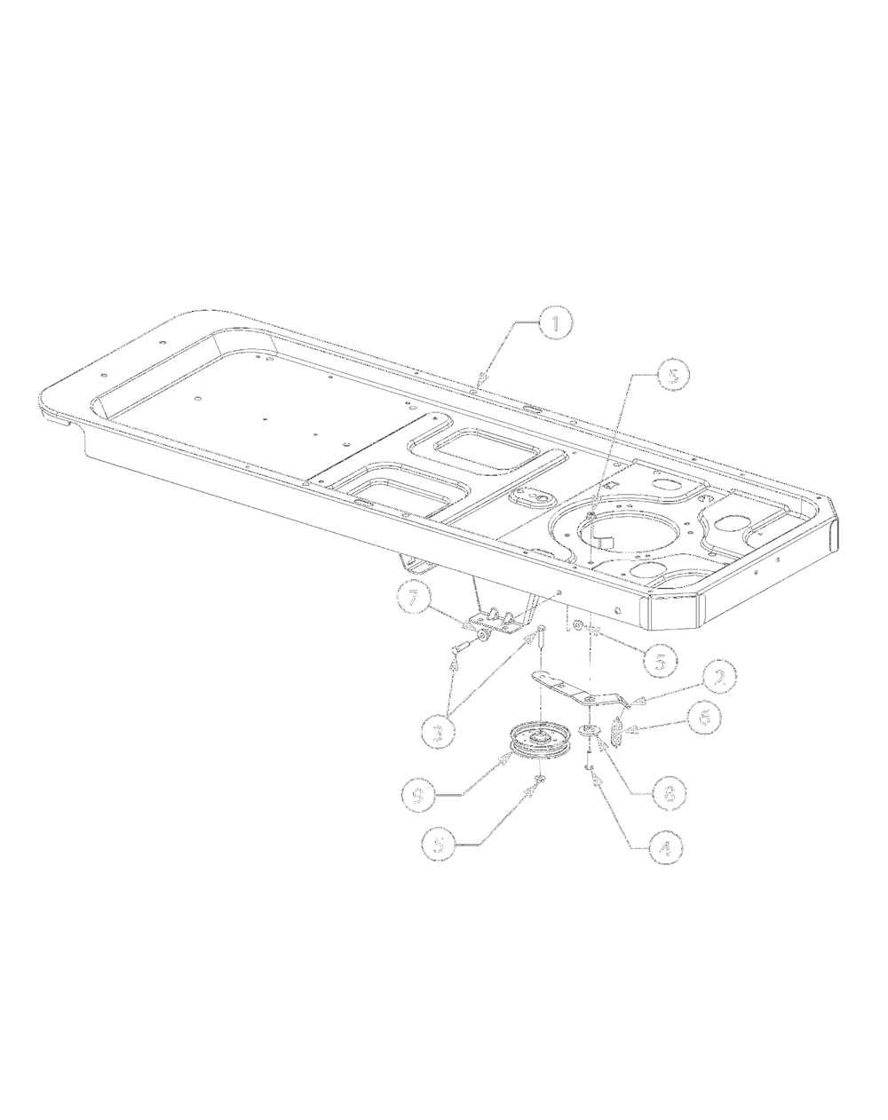 Frame Diagram and Parts List for 17AA5AAG700 2008 Yard Machines Lawn Tractor